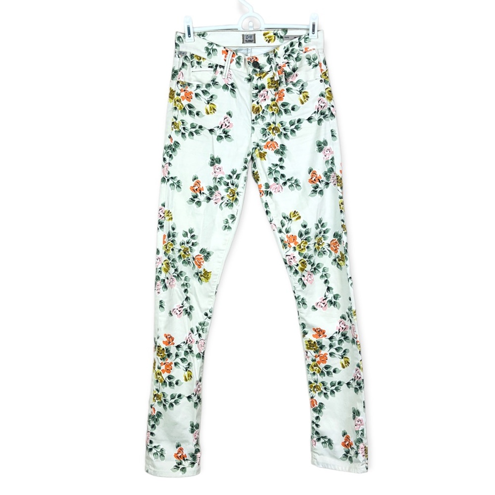 Citizens of Humanity Mandy High Waist Retro Slim Roll Up Floral Jeans Size 25